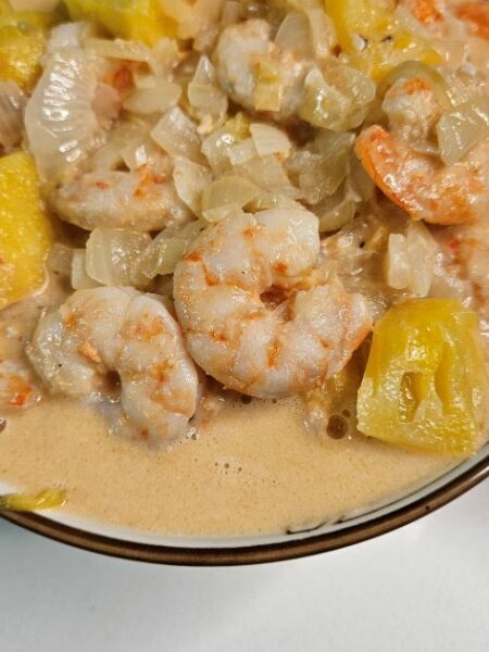 curry de crevettes aux ananas