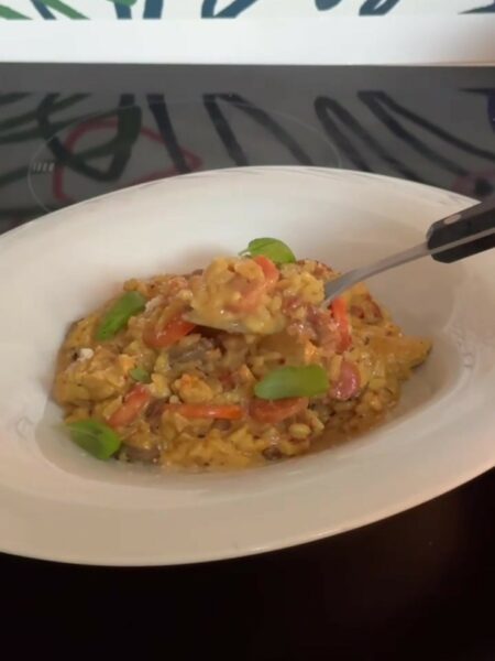risotto crémeux poulet & épices