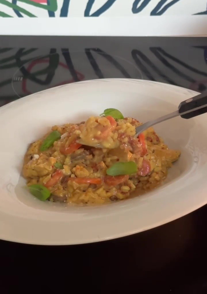 risotto crémeux poulet & épices