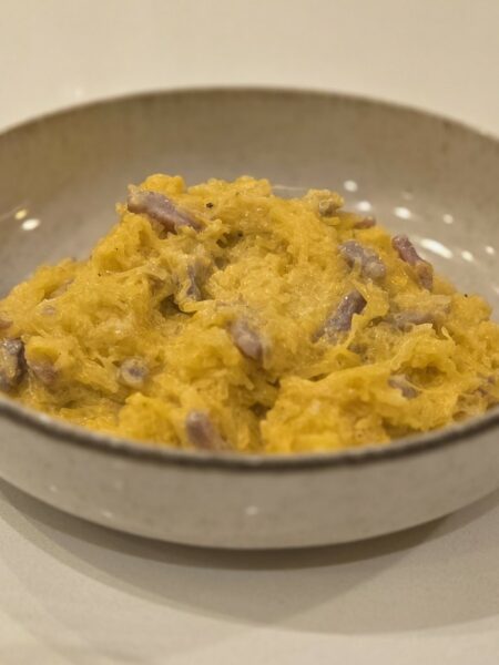 carbonara courge spaghetti