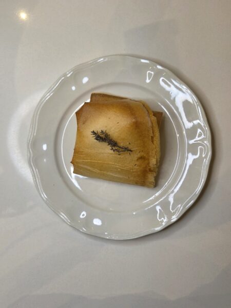 Feuilles de brick aux pommes et au brie